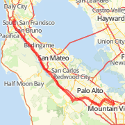 A ride mapped on 06/07/2012