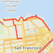 Sightsee route w/ chocolate stops 7.24 mi 