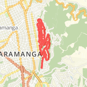 14.63 km Run in Bucaramanga on 10/06/2012 12:22 p.m.