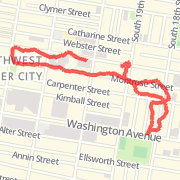 1.04 mi Run in Philadelphia on Jun 10, 2012 4:18 PM