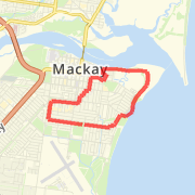 10km beach/river route