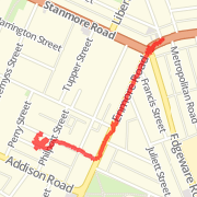 1.24 km Road Cycling in Enmore on 13/06/2012 6:50 PM