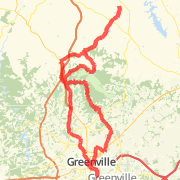 42 mile loop from Cleveland Park, over Paris Mountain on the way back