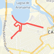 A 8,18 quilômetro Run in Cabo Frio on jun 17, 2012 at 10:01 AM