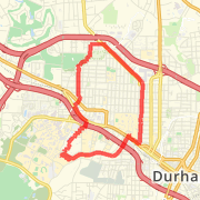 Duke run through Durham Neighborhoods