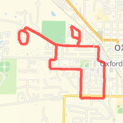 A 5.03 mi run mapped on Wed Jun 20 2012