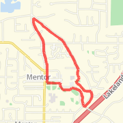 Mentor Bike Path Loop - Civic Center with Hills