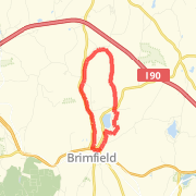 A 8.09 mi run mapped on Tue Jun 26 2012