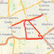 8.09 km Run in Managua on 28/06/2012 06:46 a.m.
