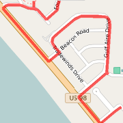 mexico beach 5k Run route image