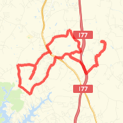 22.96 mi Road Cycling in Statesville on Jul 1, 2012 8:16 AM