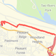 4.20 mi Run in Little Rock on Jul 1, 2012 2:53 PM