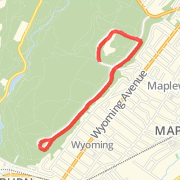 A 3 mi run mapped on Sun Jul 1 2012