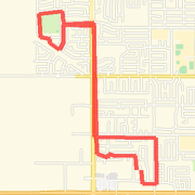 5.21 Mile run from my house