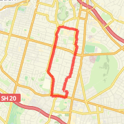 A 8.1 km run mapped on Wed Jul 04 2012