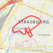 3.65 mi Walk in Strasbourg on Jul 4, 2012 12:20 PM