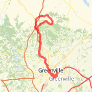 Cleveland Park to Traveller's Rest &amp; Back via Old Buncombe &amp; Little Texas Rd