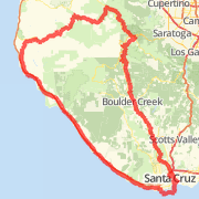 HW9 - Saratoga Gap - Alpine Rd - Pescadero - back by coast