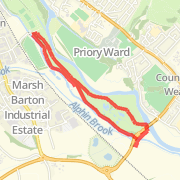 A 2.96 mi run mapped on Sat Jul 07 2012
