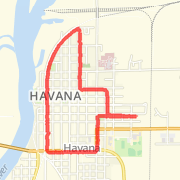 3.55 mi Run in Havana on Jul 8, 2012 9:30 PM
