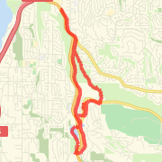 A 7.13 mi run mapped on Sun Jul 08 2012