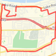 A 6.16 mi run mapped on Tue Jul 10 2012