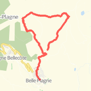 6.14 km Walk in M&acirc;cot-la-Plagne on 10 Jul 2012 15:23