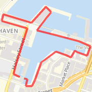 A 2.5 km run mapped on Wed Jul 11 2012