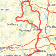 A 40.43 mi fitness mapped on Fri Jul 13 2012