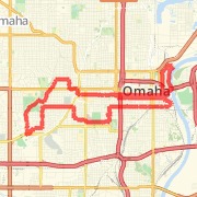 21.71 mile Road Cycling in Omaha on Jul 14, 2012 at 11:17 pm