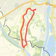 Easy, flat winter evening run