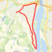 Easier, winter evenig run