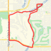 A 5.05 mi run mapped on Sun Jul 15 2012