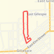 1.18 mi Run in Gillespie on Jul 16, 2012 7:13 PM