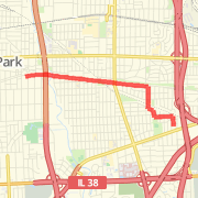 A 6.02 mi run mapped on Mon Jul 16 2012