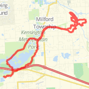 A 22.07 mi run mapped on Tue Jul 17 2012