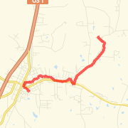 3.96 mi Road Cycling on Jul 17, 2012 11:18 AM