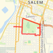 A 2.56 mi run mapped on Tue Jul 17 2012