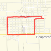 3.44 mile Run, Interval Training in Hoopeston on Jul 18, 2012 at 05:36 am