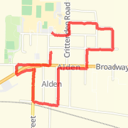 2.14 mi Run in Alden on Jul 18, 2012 6:18 PM