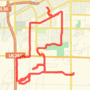 A  route mapped on Wed Jul 18 2012
