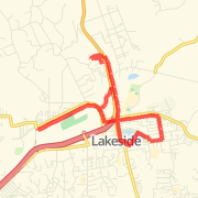 8 mile Lakeside run