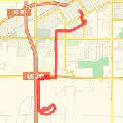 A  route mapped on Thu Jul 19 2012