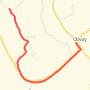 3.04 mi Run in Otway on Jul 19, 2012 7:44 PM