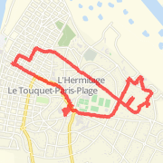 4.23 mi Walk in Le Touquet on 20 Jul 2012 18:05