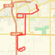 A  route mapped on Fri Jul 20 2012