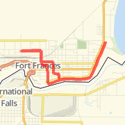 10.12 km Run in Fort Frances on 2012-07-21 6:32 PM