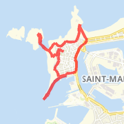7.46 km Dog Walk in Saint-Malo on 22-jul.-2012 08:11