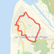 4.90 mi Walk in Le Touquet on 22 Jul 2012 18:20