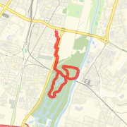 A 7.37 km run mapped on Sun, 22 Jul 2012